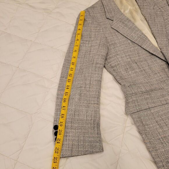 Luomo Bianchi Men's Classic Tweed Gray/Black Blazer Vintage C & R Clothiers 36 S - Picture 7 of 9